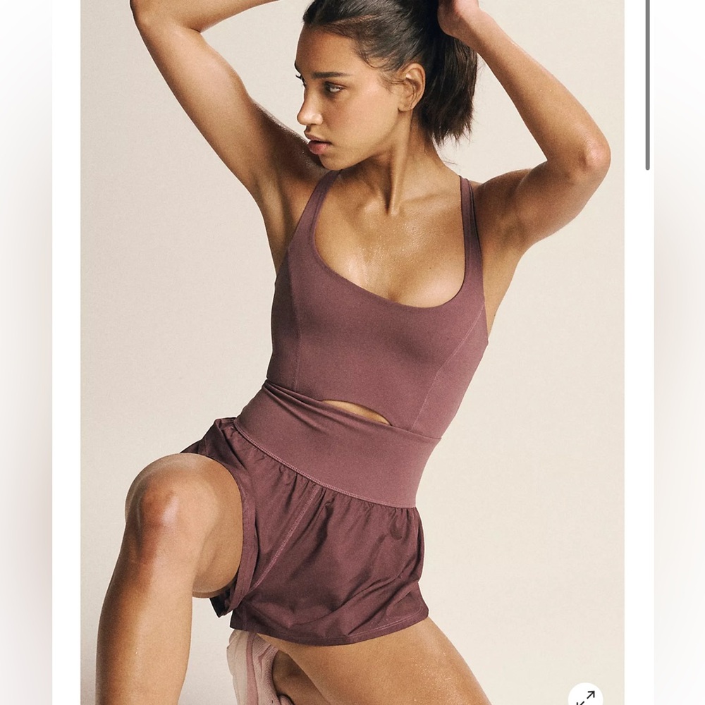 NWT Free People Movement Righteous Runsie Fig